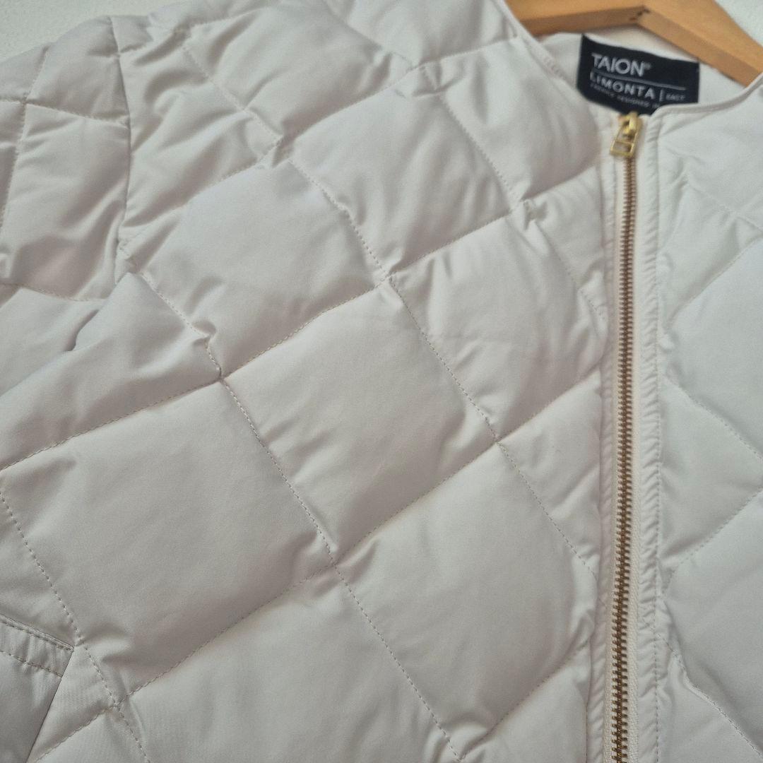 TAION×UNFILO人気✨キルティング ショート丈ブルゾン アイボリー
