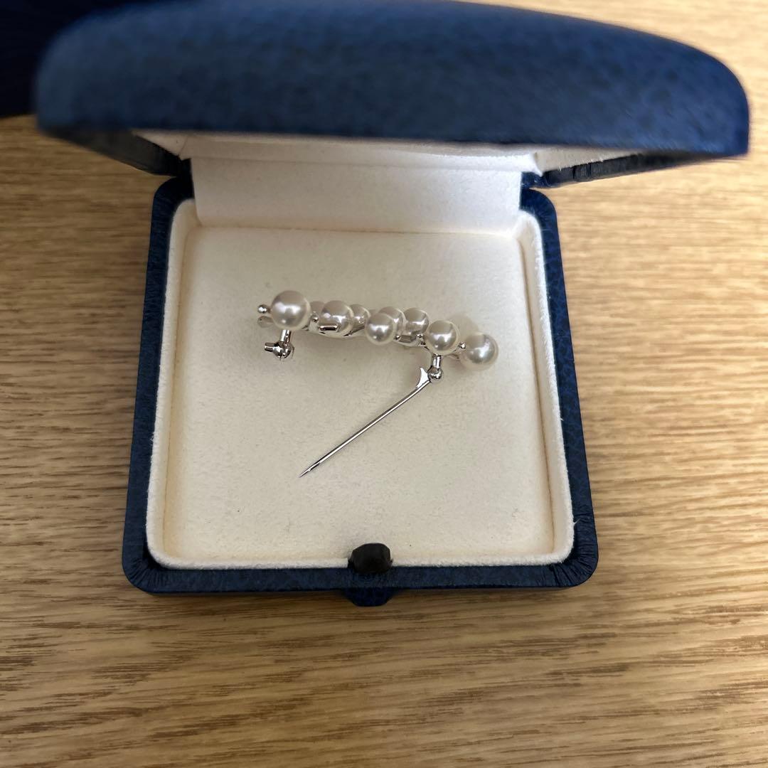 MIKIMOTO ミキモト　幸福の木　ラージ　真珠　パール　ブローチ　シルバー