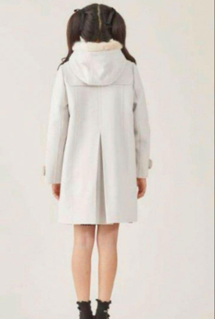 【rara】メゾピアノ/ファー付きダッフルコート/140/グレー