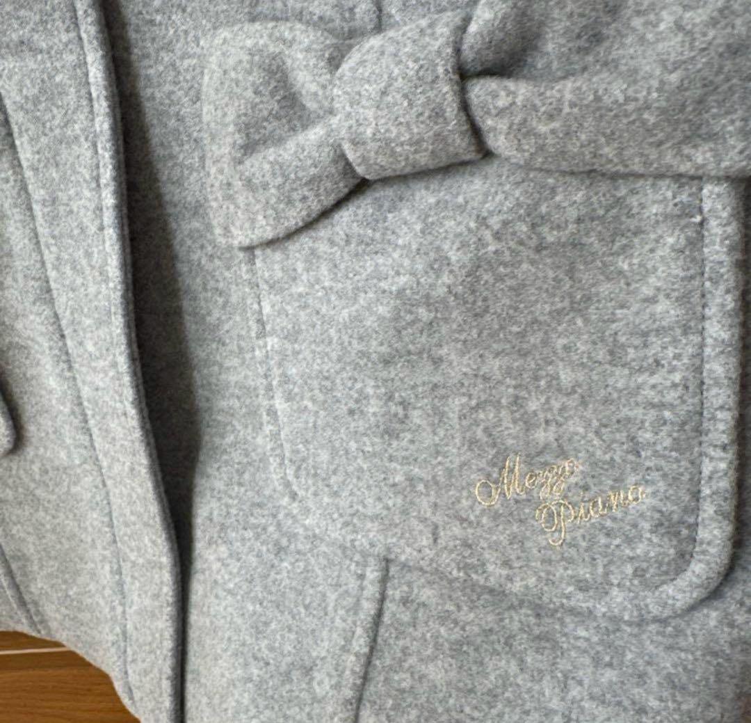 【rara】メゾピアノ/ファー付きダッフルコート/140/グレー