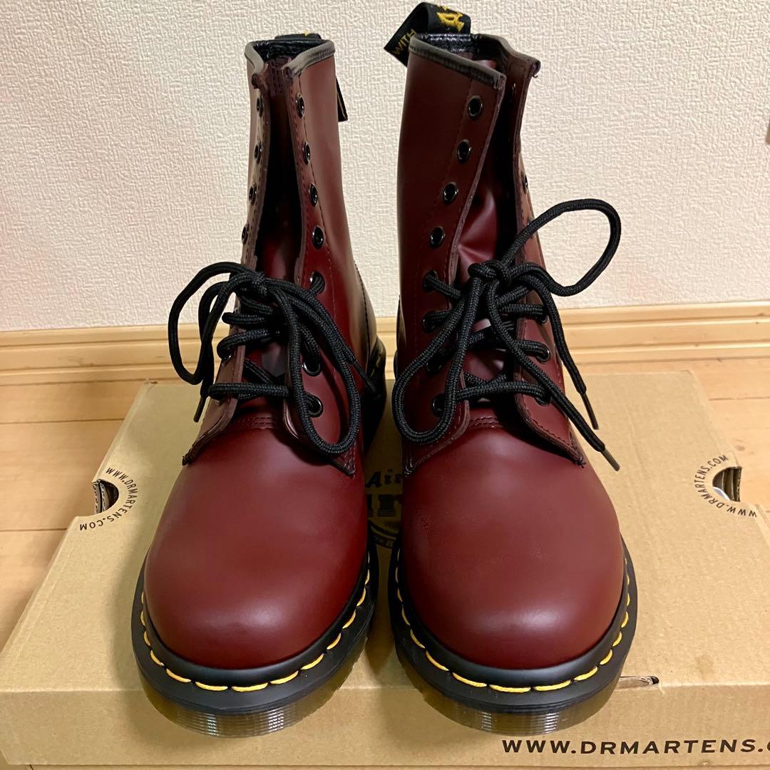 美品 ドクターマーチン 1460 チェリーレッド 8ホール UK6