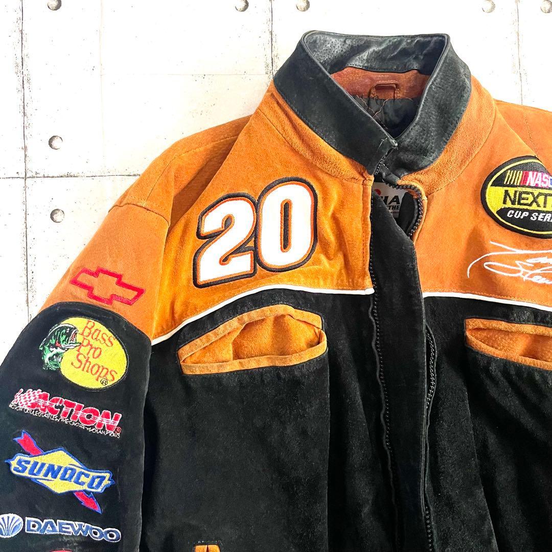 【WILSONS LEATHER】90s NASCAR レーシングジャケット M