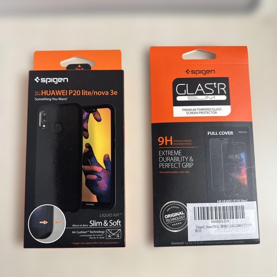 【美品】HUAWEI P20 lite 32GB 新品ケース+ガラスフィルム付