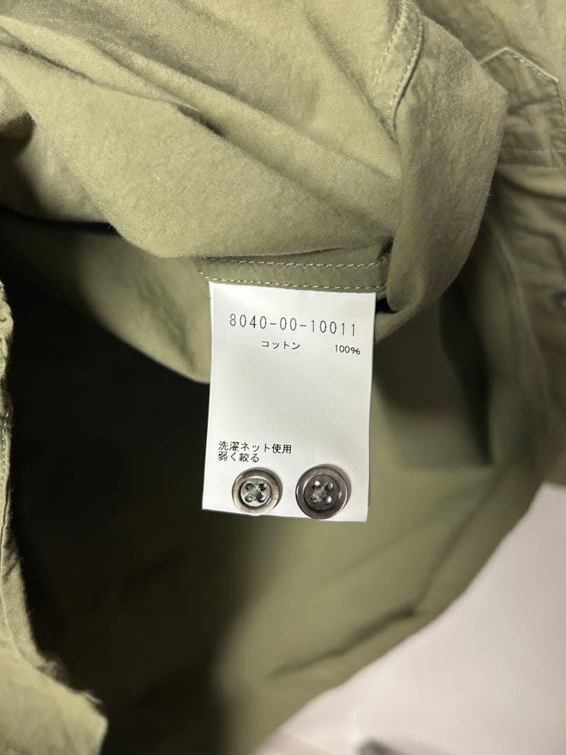 ナイジェルケーボン　ブリティッシュオフィサーズシャツ 52 オリーブ