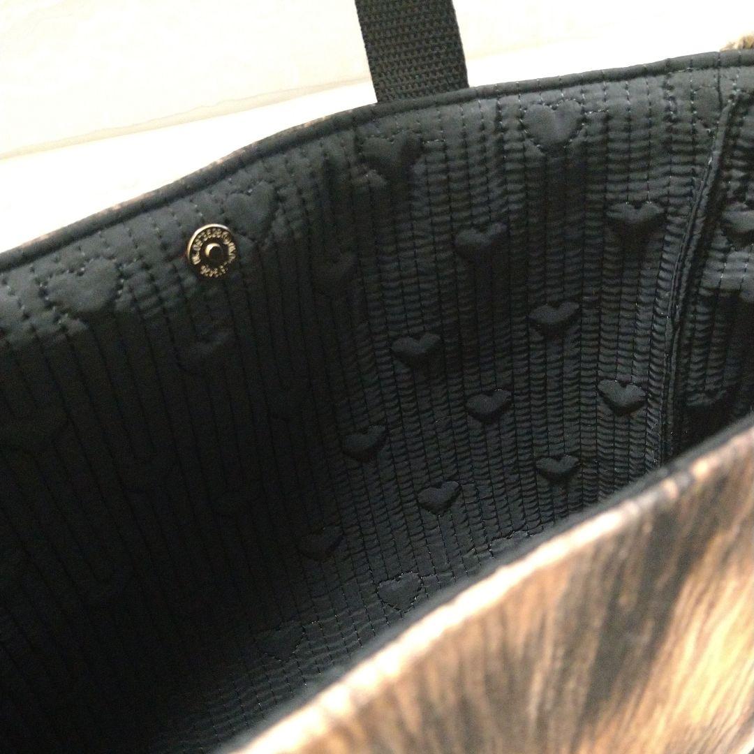 黒*こ様 コヤンイサムチョン☆横長トートバッグ　ヒョウ柄ボア　サンダーちゃんビッ