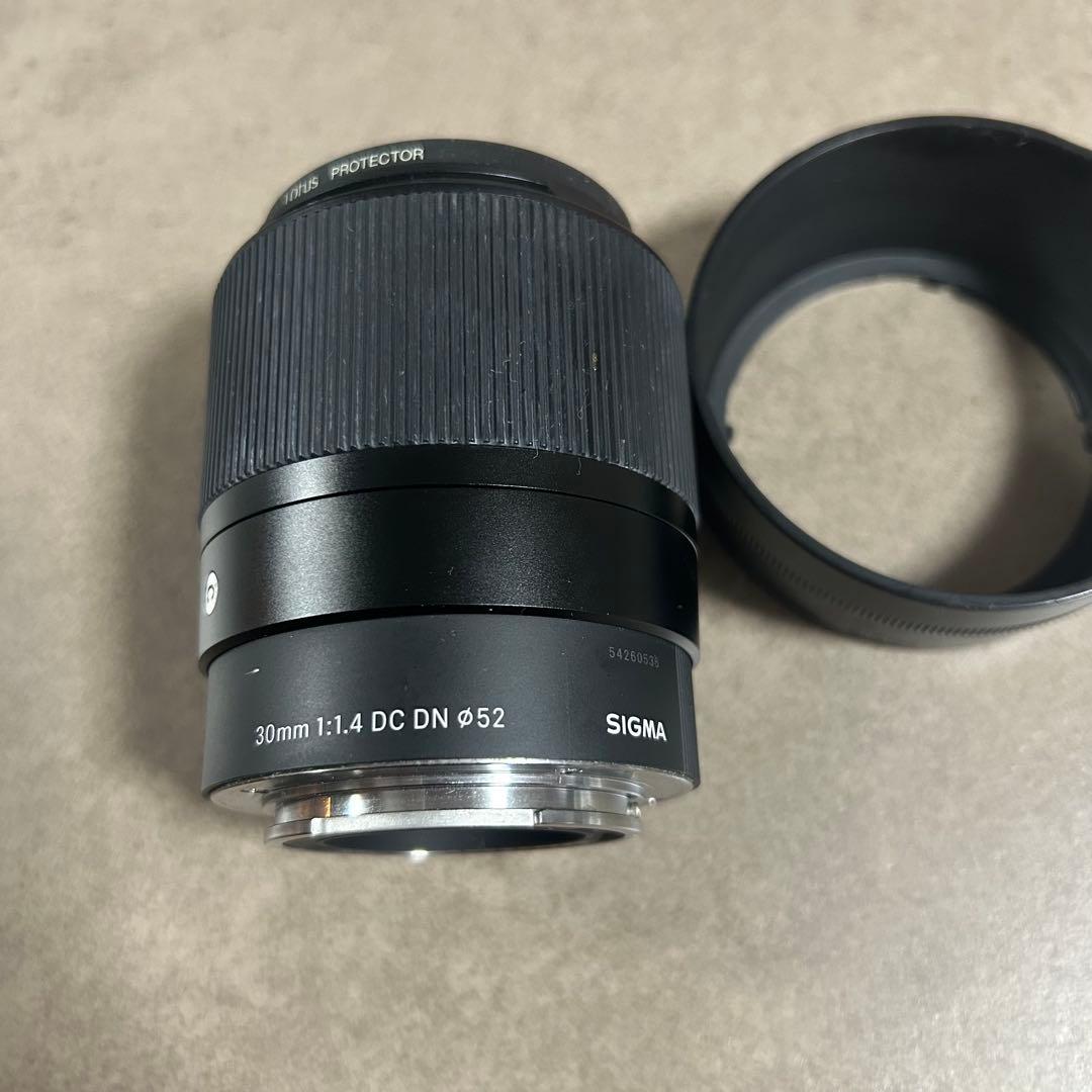 SIGMA 30mm F1.4 DC DN レンズ 52mm Eマウント