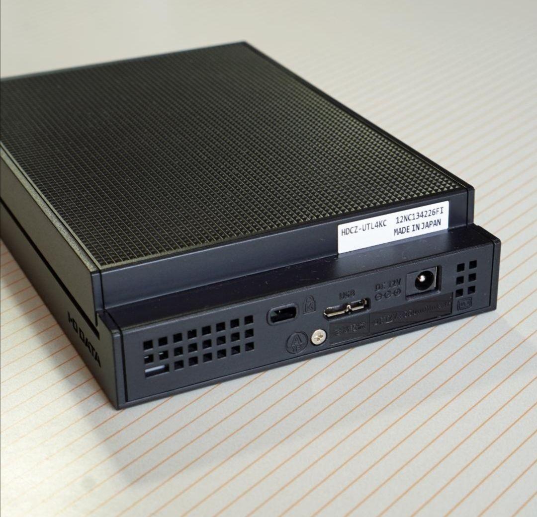 I-O DATA アイ・オー・データ 外付けHDD　4TB HDCZ-UTL4