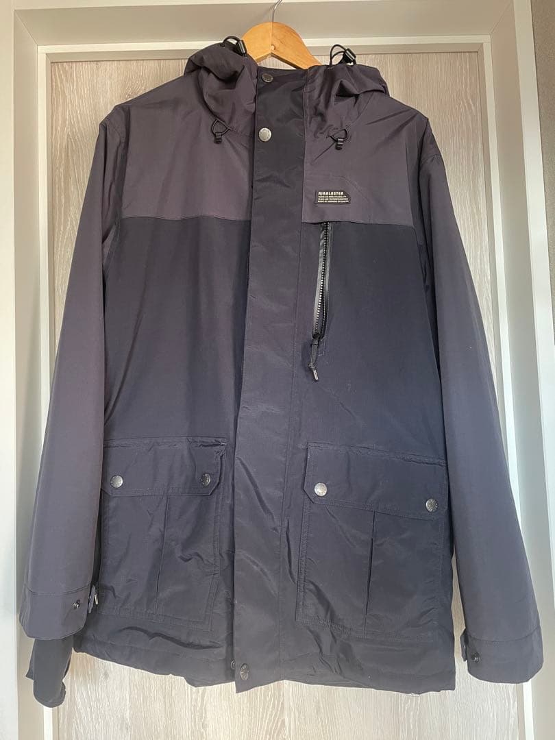 エアブラスター スノーボードウェア 紺 迷彩 上下 セット