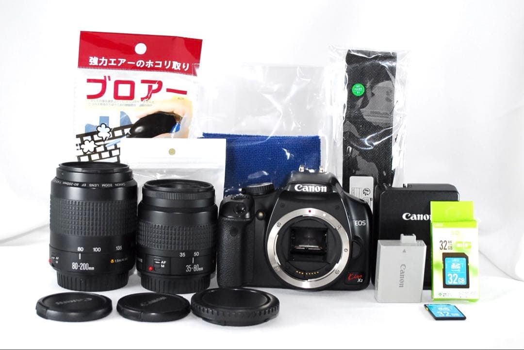 ヤスオCanonEOS Kiss X2 ダブルレンズセット❤️
