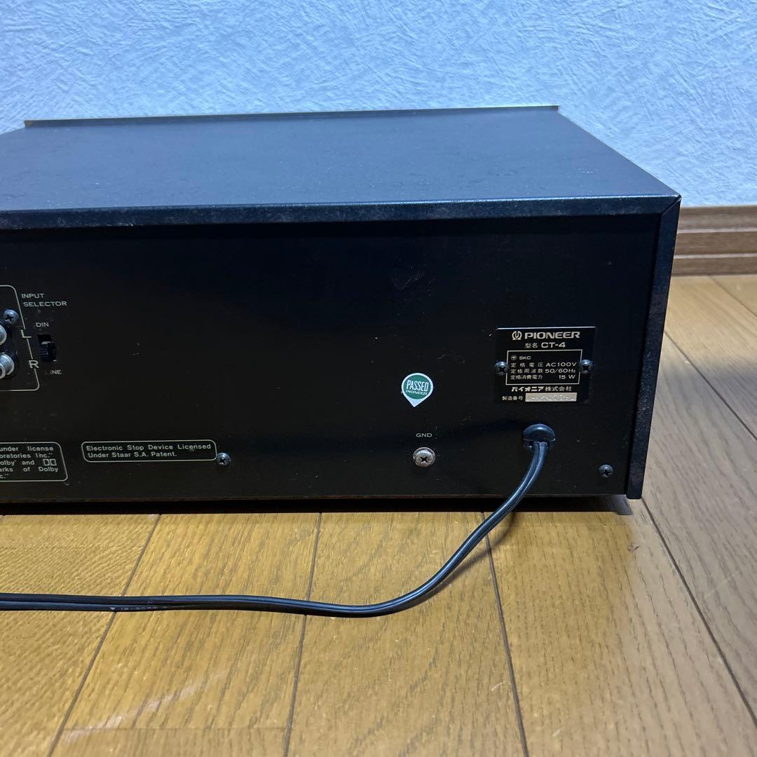 【現状販売】 Pioneer カセットデッキ CT-4