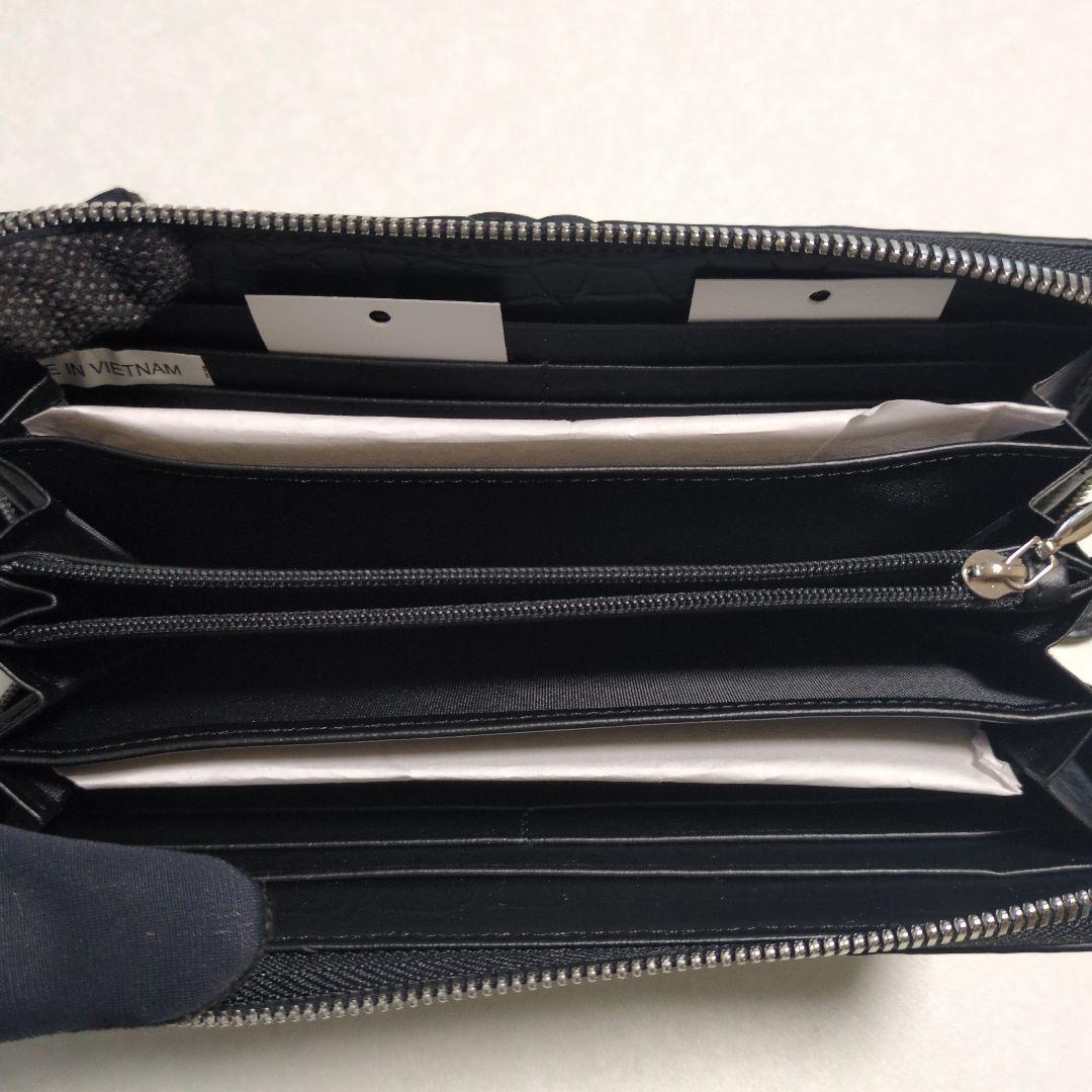 新品　CROCODILE クロコダイルレザー 長財布 ブラック