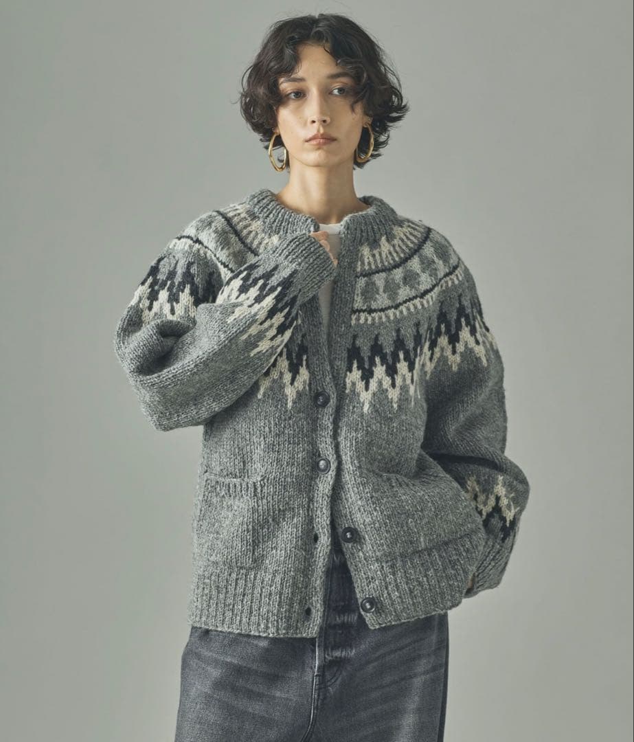 最終値下げです　Curensology ノルマンディ　ニットカーディガン　グレー