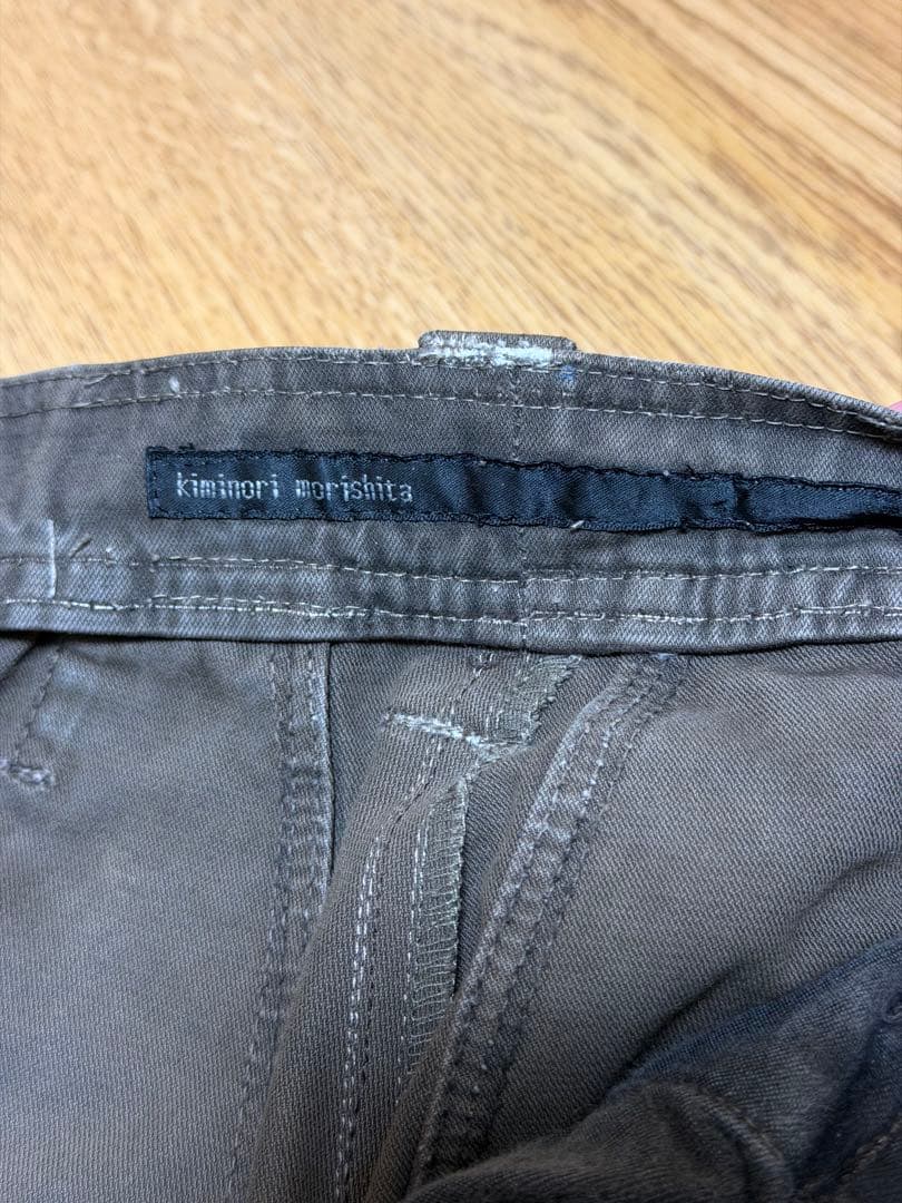 kimimori morishita /キミノリ モリシタ　ブラックカーゴパンツ