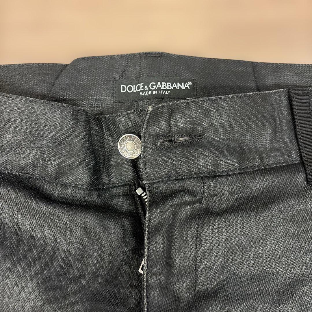 DOLCE&GABBANA archiveコーティングデニム メタルロゴ