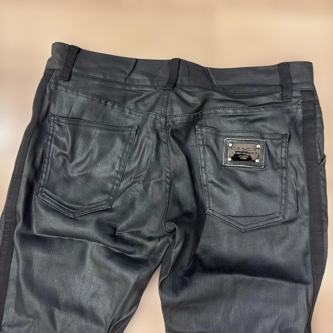 DOLCE&GABBANA archiveコーティングデニム メタルロゴ