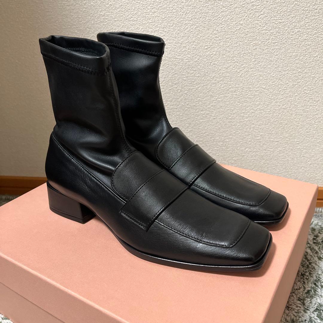 【新品】 ファビオルスコーニ スクエアトゥ ブーツ 38 トゥモローランド