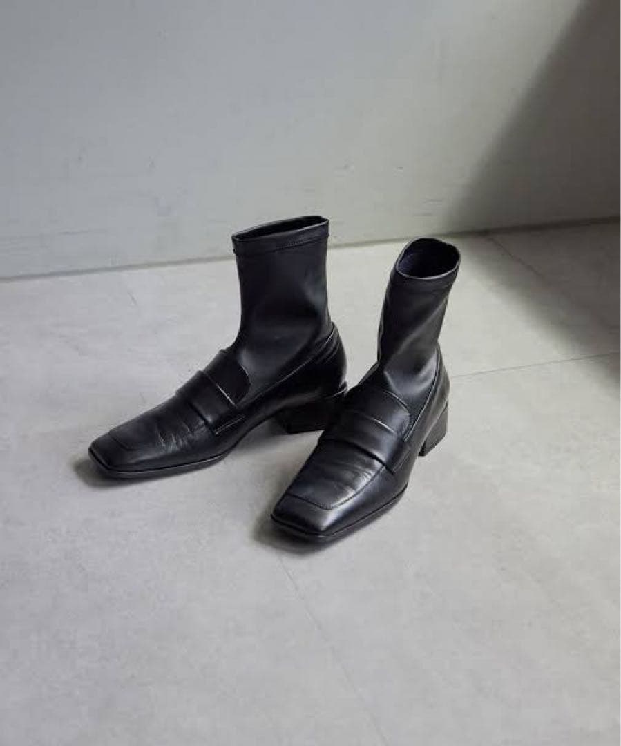 【新品】 ファビオルスコーニ スクエアトゥ ブーツ 38 トゥモローランド