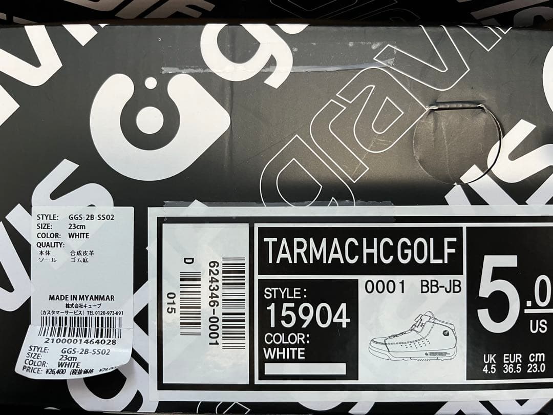 新品未使用グラビスゴルフシューズ　23センチダイヤル