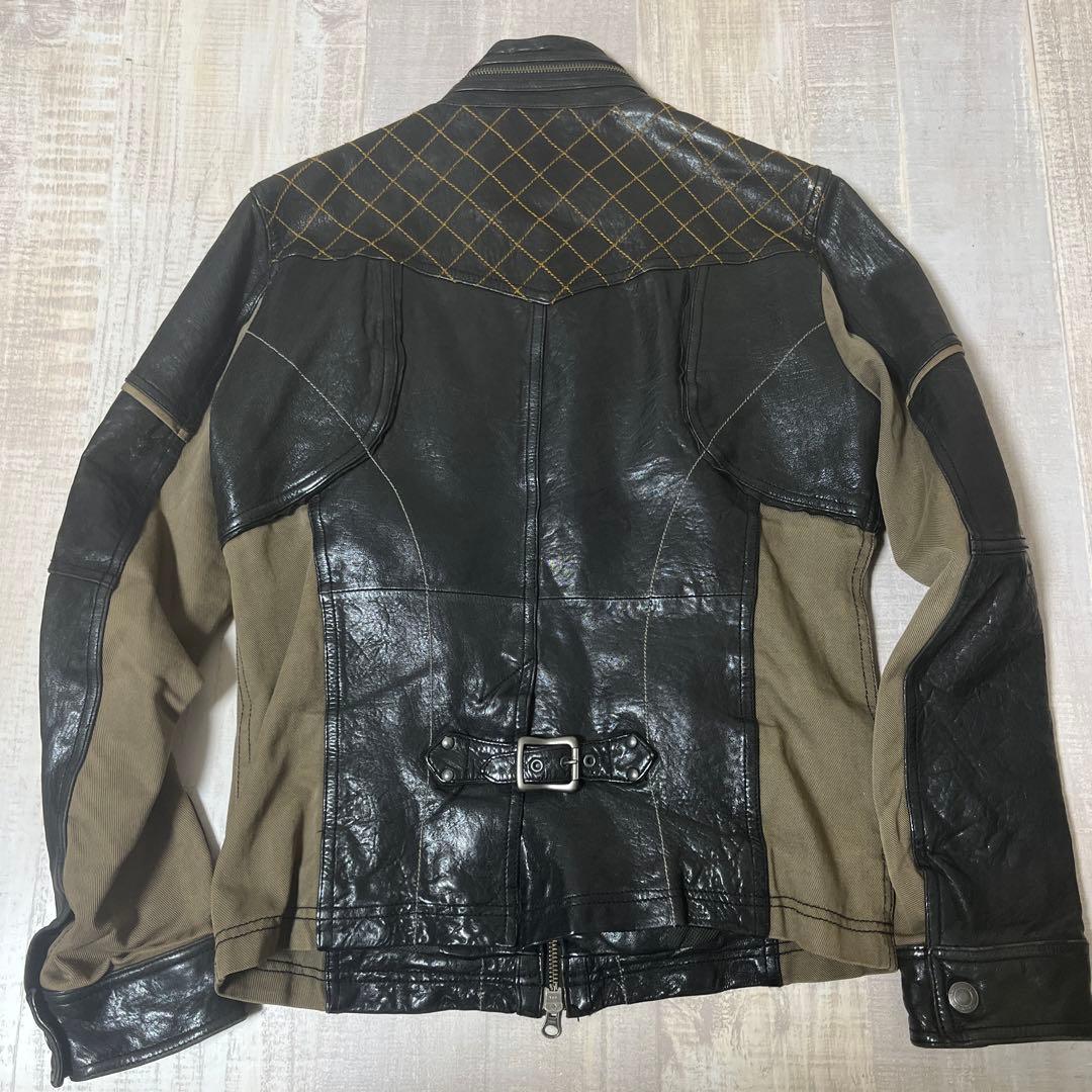 【羊革】MIND BLOW MEN'S BIGI レザー ライダース ジャケット