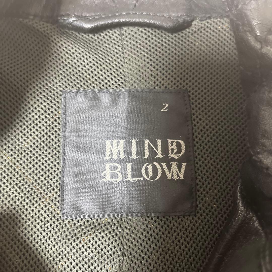 【羊革】MIND BLOW MEN'S BIGI レザー ライダース ジャケット