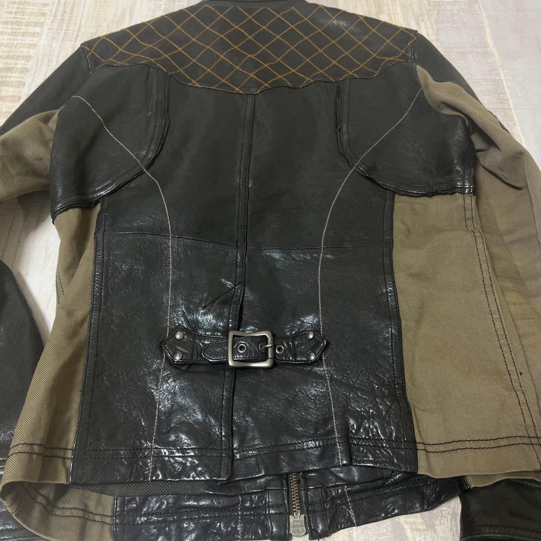 【羊革】MIND BLOW MEN'S BIGI レザー ライダース ジャケット