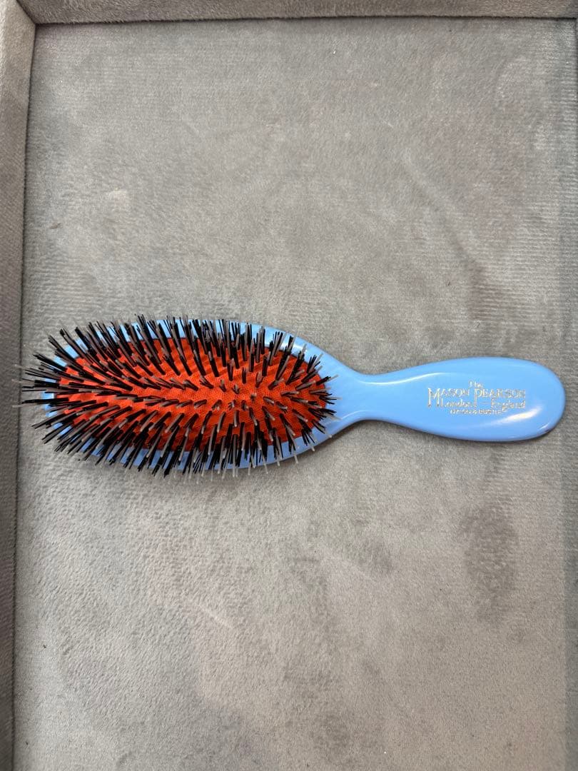 メイソンピアソン　ポケットミックスブラシ　水色