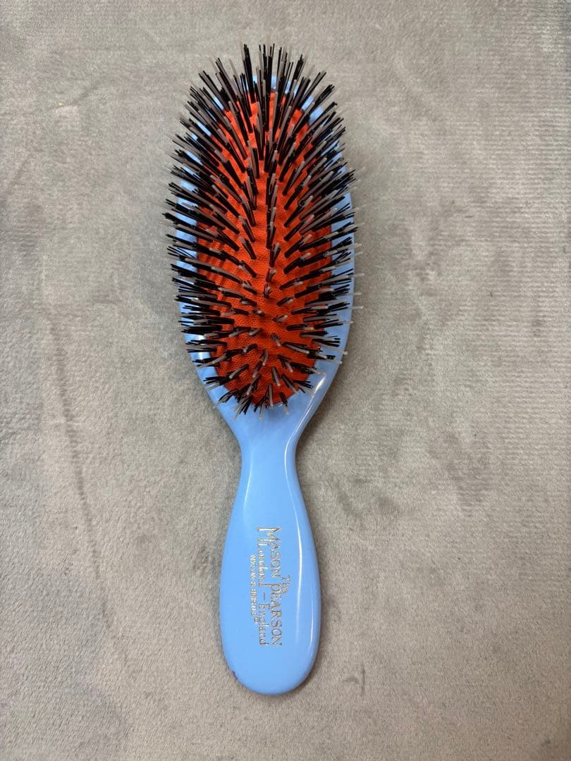 メイソンピアソン　ポケットミックスブラシ　水色