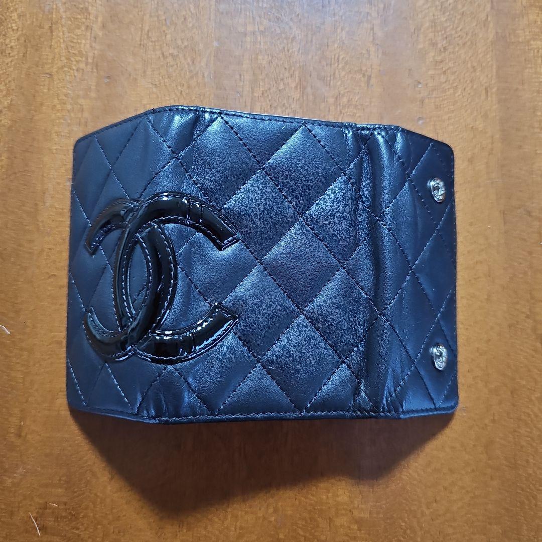 CHANEL キーケース 黒/ピンク キルティング