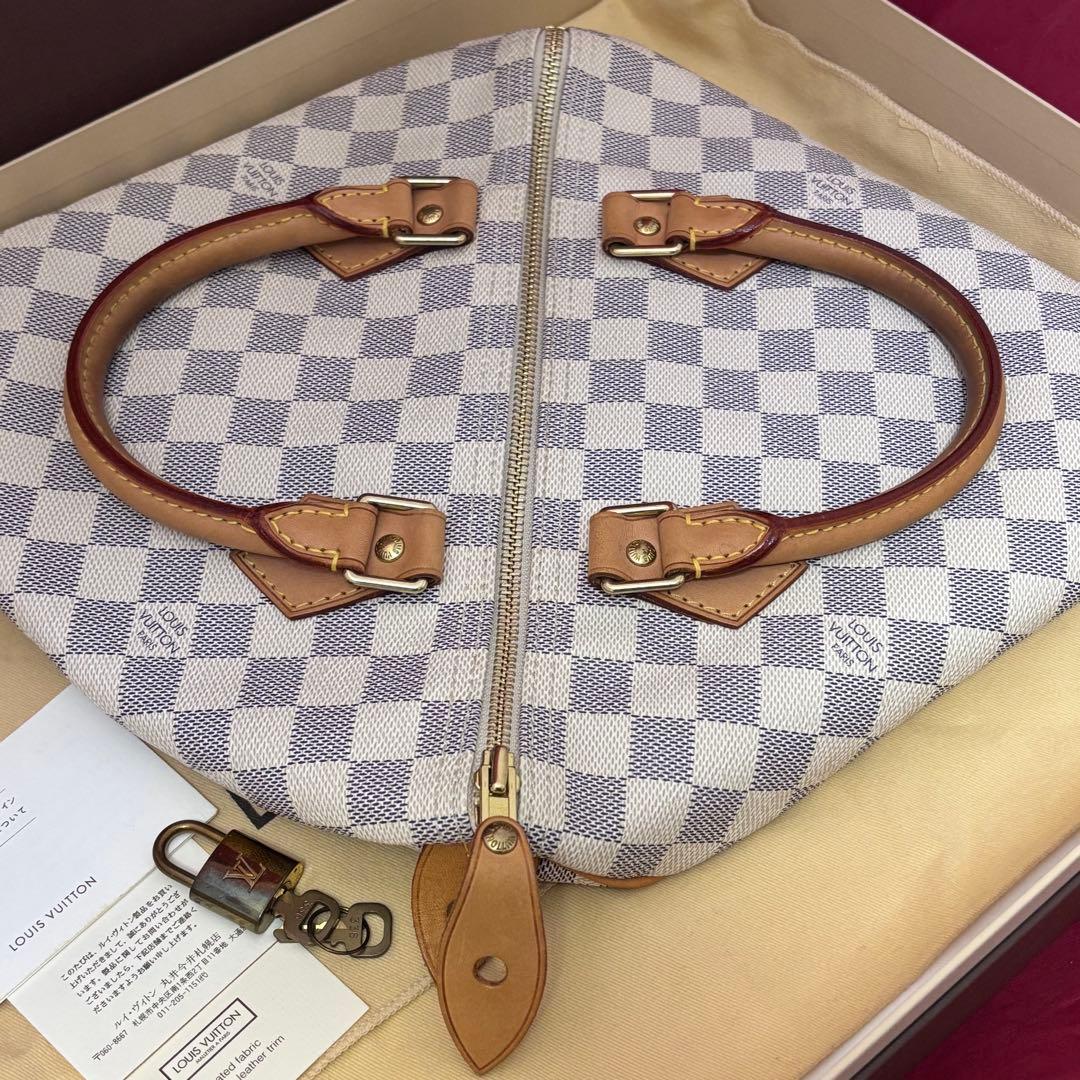 極美品！ルイヴィトン☆スピーディ30 ダミエ アズール