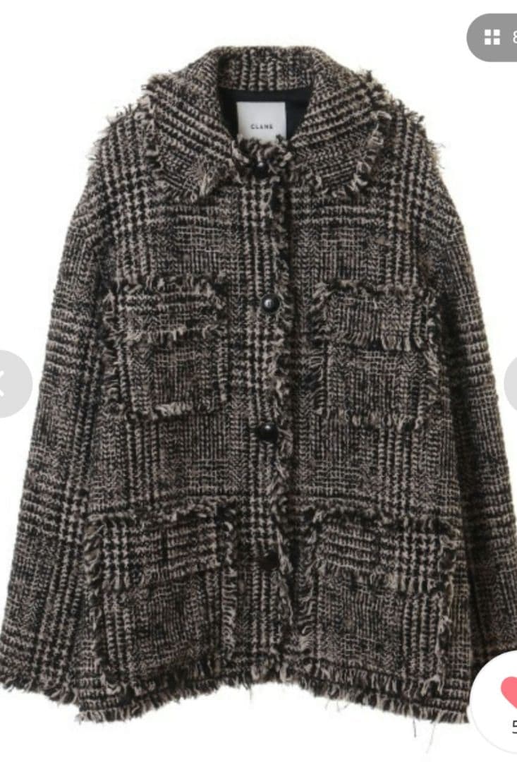 【CLANE】MIX TWEED BLOUSON サイズ1