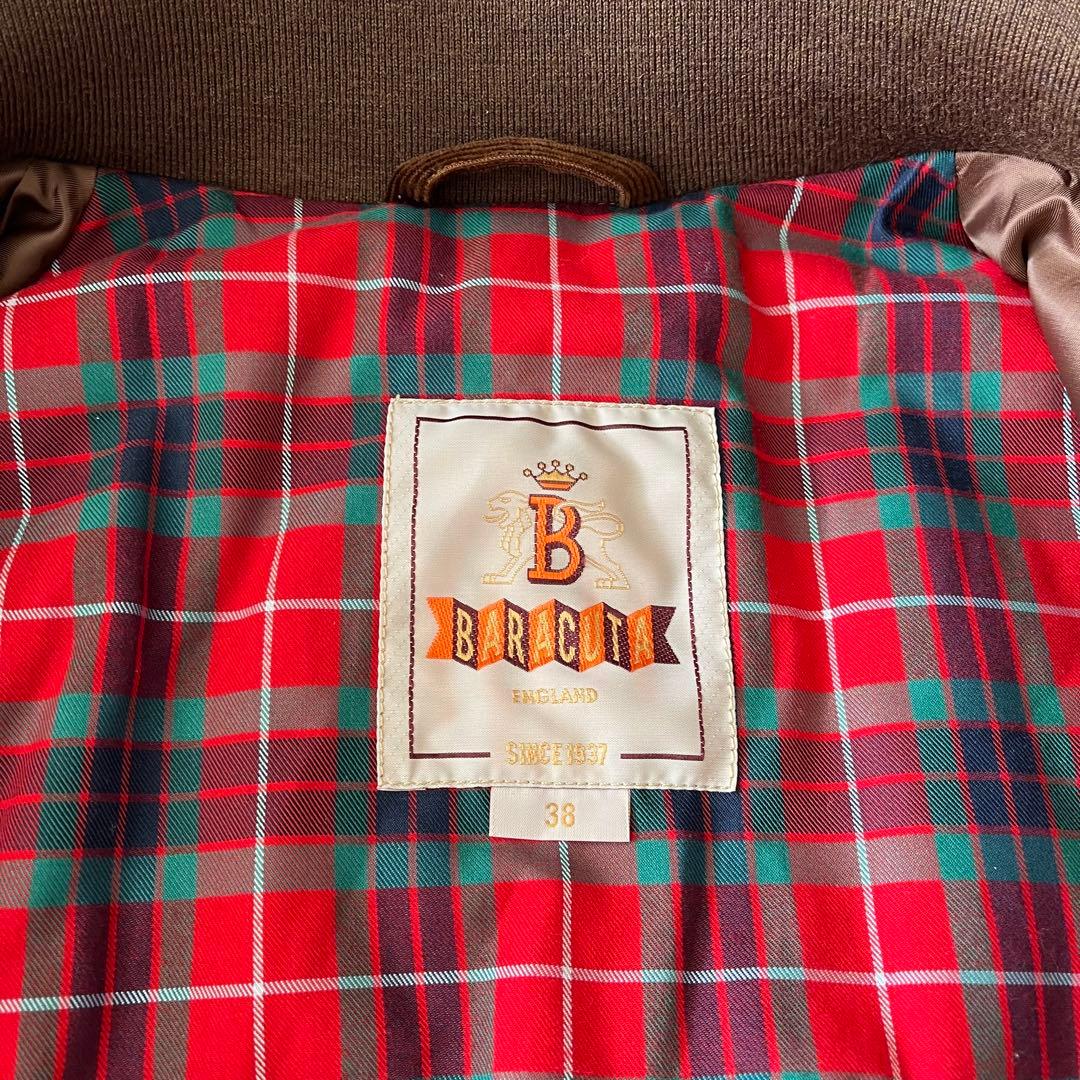 極美品 BARACUTA G9 コーデュロイ 38 ブラウン 中綿 サーモア