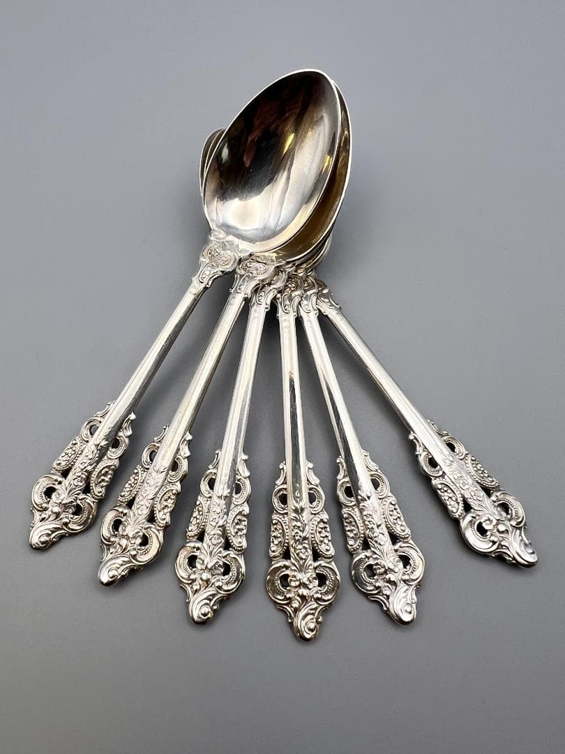 ユリッペ　銀製　MIYATA刻印　スプーン　６点セット　重量約：112g