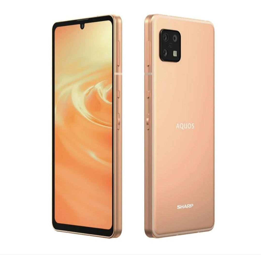 ☆中古美品☆　AQUOS sense6　SH-M19　ライトカッパー