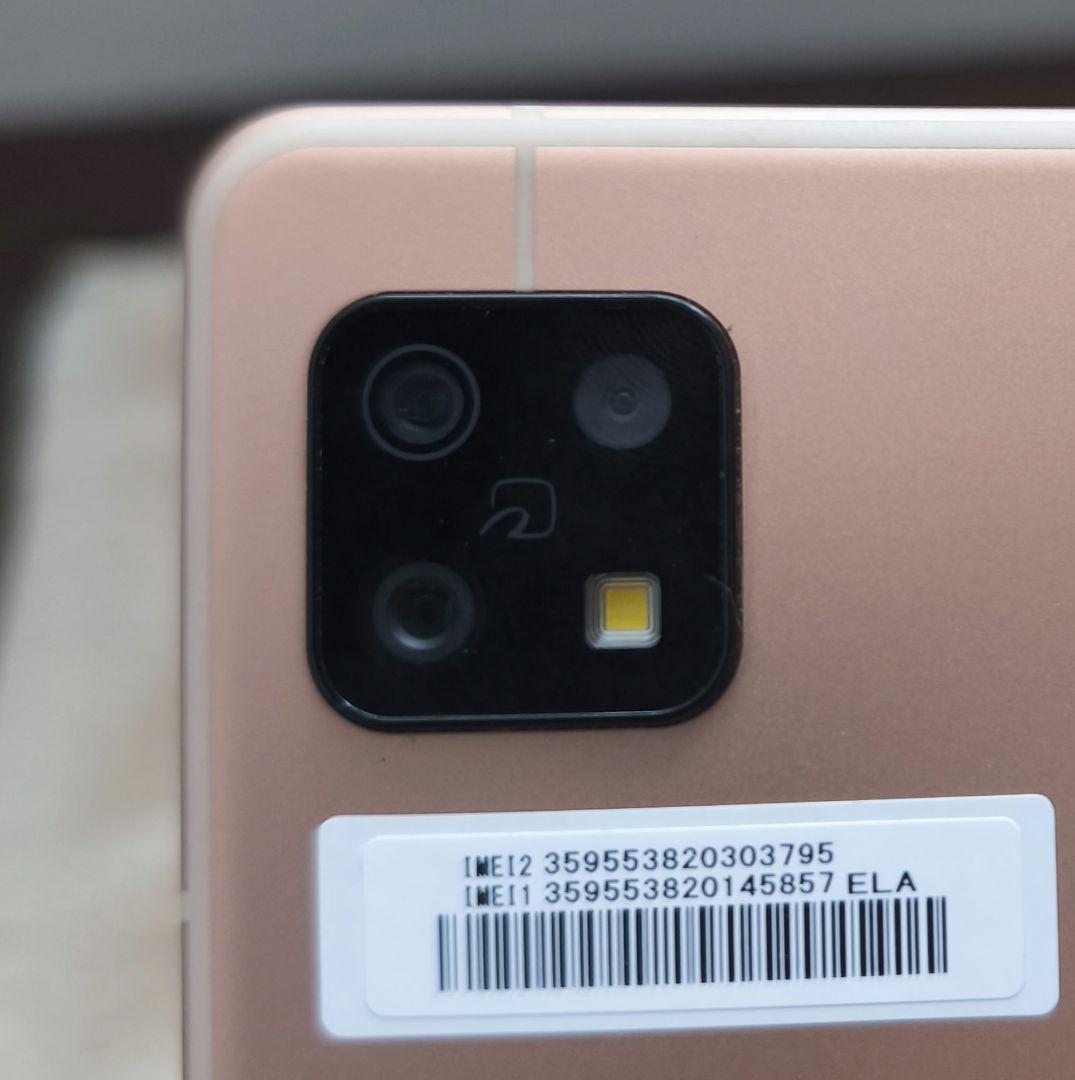 ☆中古美品☆　AQUOS sense6　SH-M19　ライトカッパー