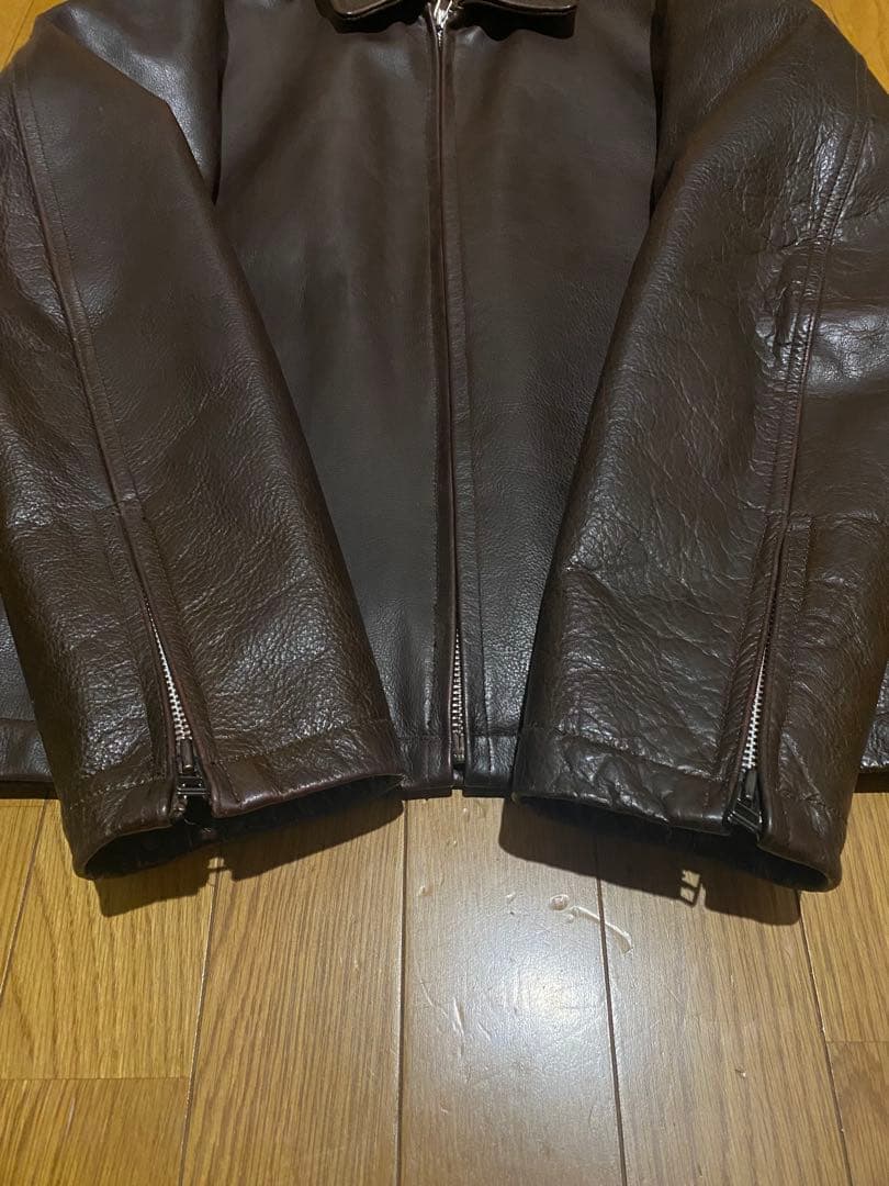 Chevignon（シェビニオン）ダークブラウン レザージャケット