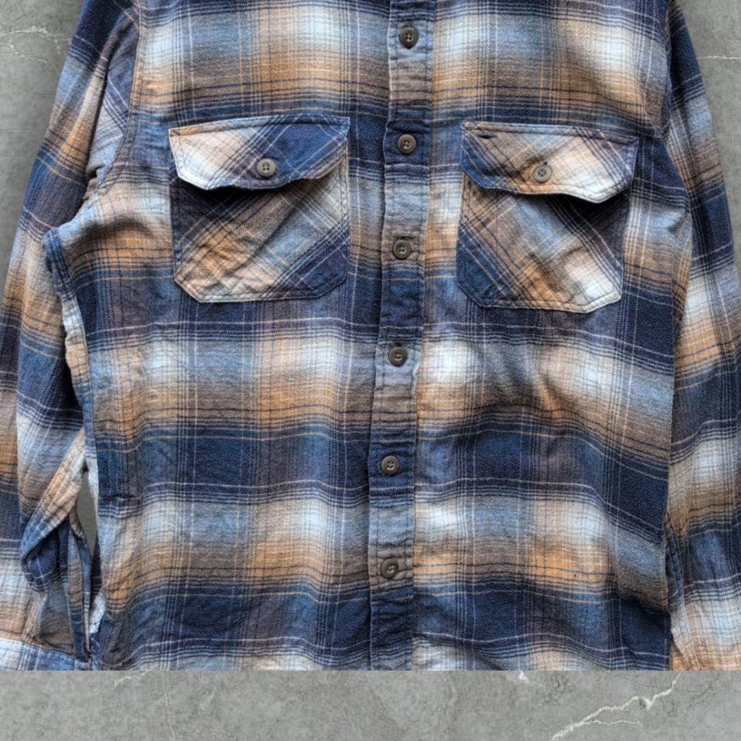 b*e様 ペンドルトン BORNSIDE チェック ネルシャツ ブルー系 Lサイ