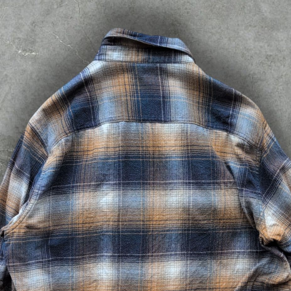 b*e様 ペンドルトン BORNSIDE チェック ネルシャツ ブルー系 Lサイ