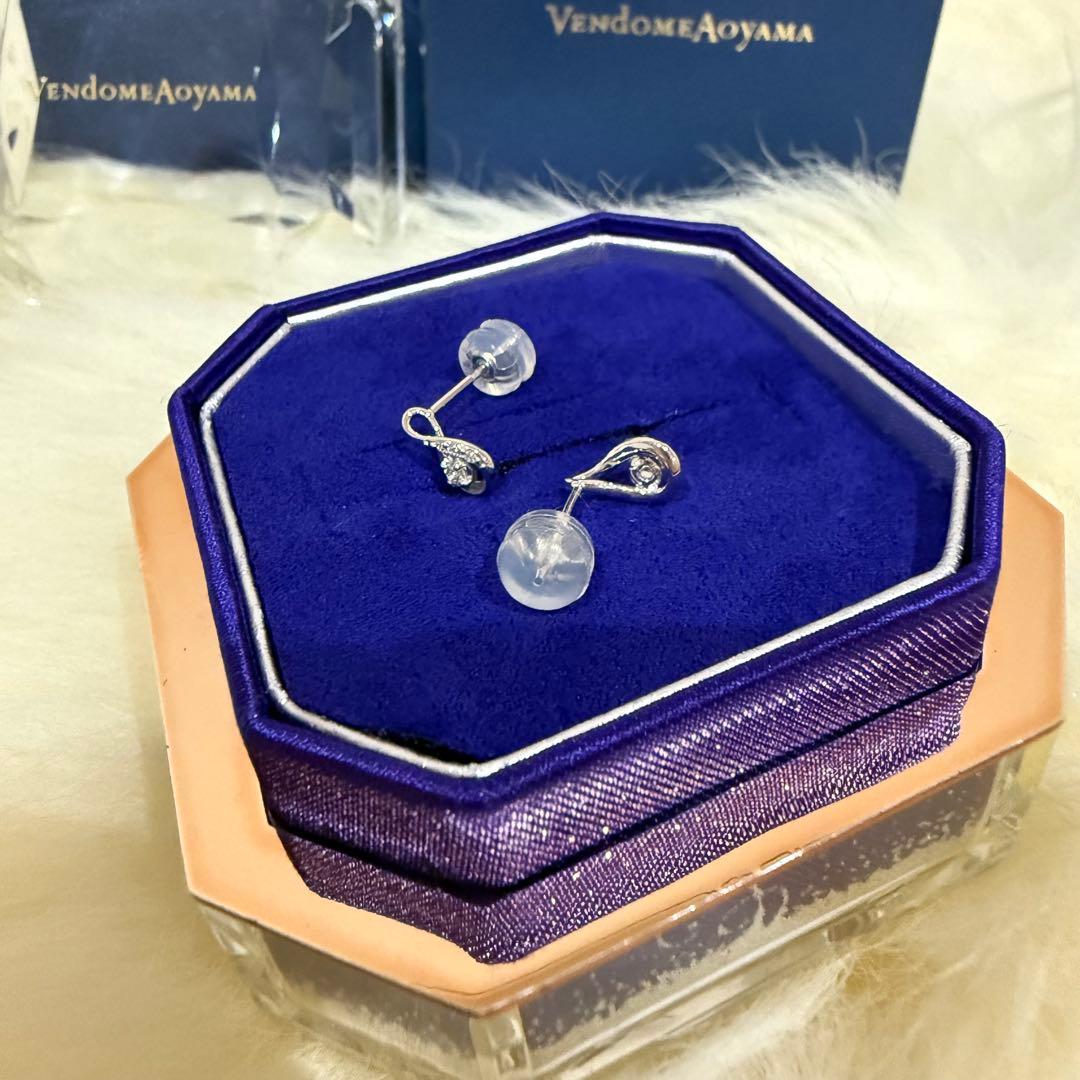 VENDOME AOYAMA雫ダイヤモンド PT950ピアス