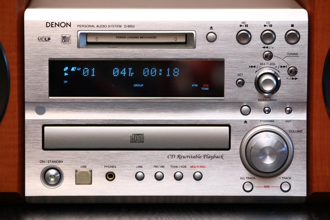 DENON　D-MS3　CD/MD/TUNER/USB　コンポ+スピーカー　美品