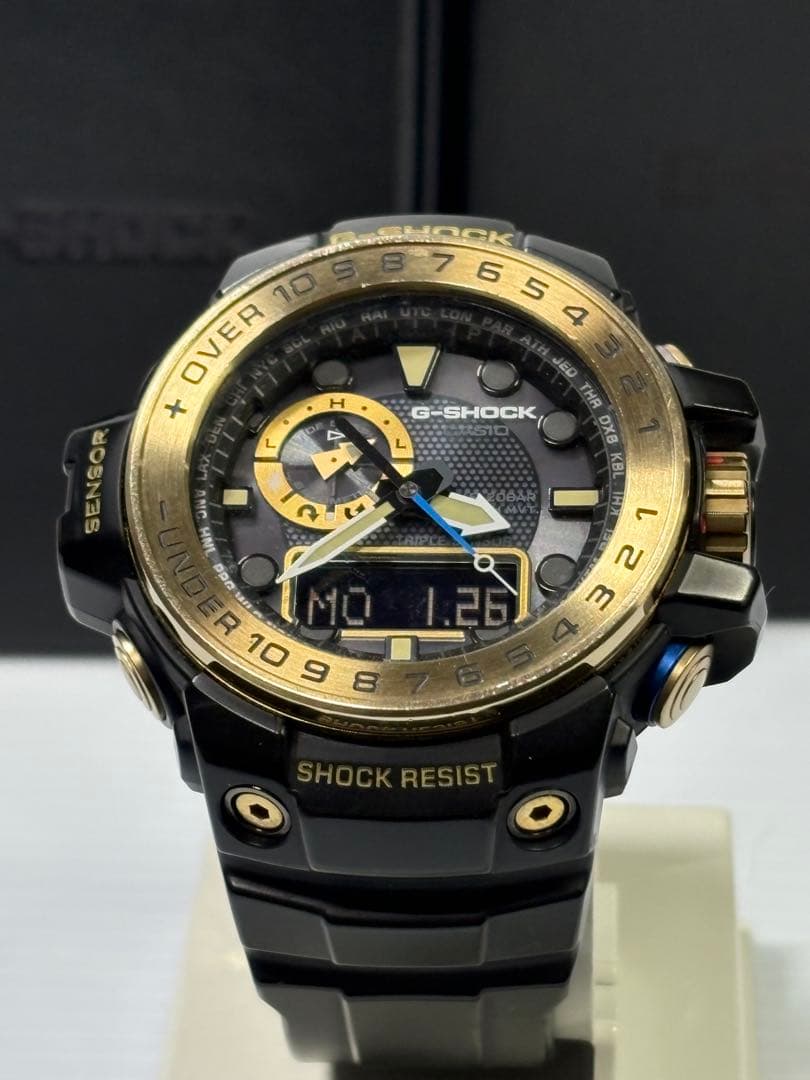 箱付・美品❗️CASIO・G-SHOCK・GWN−1000GB・電波ソーラー