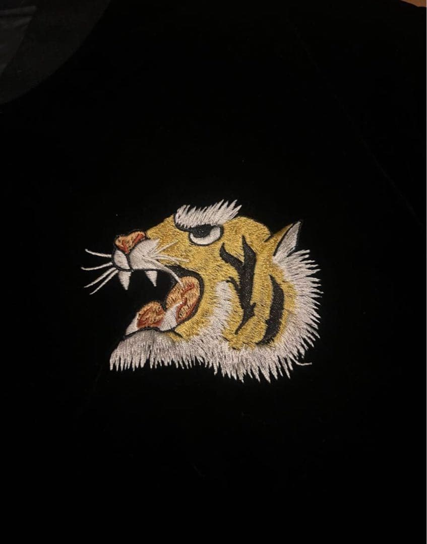 TAION/タイオン　リバーシブル スカジャン ダウンジャケット　ベロア