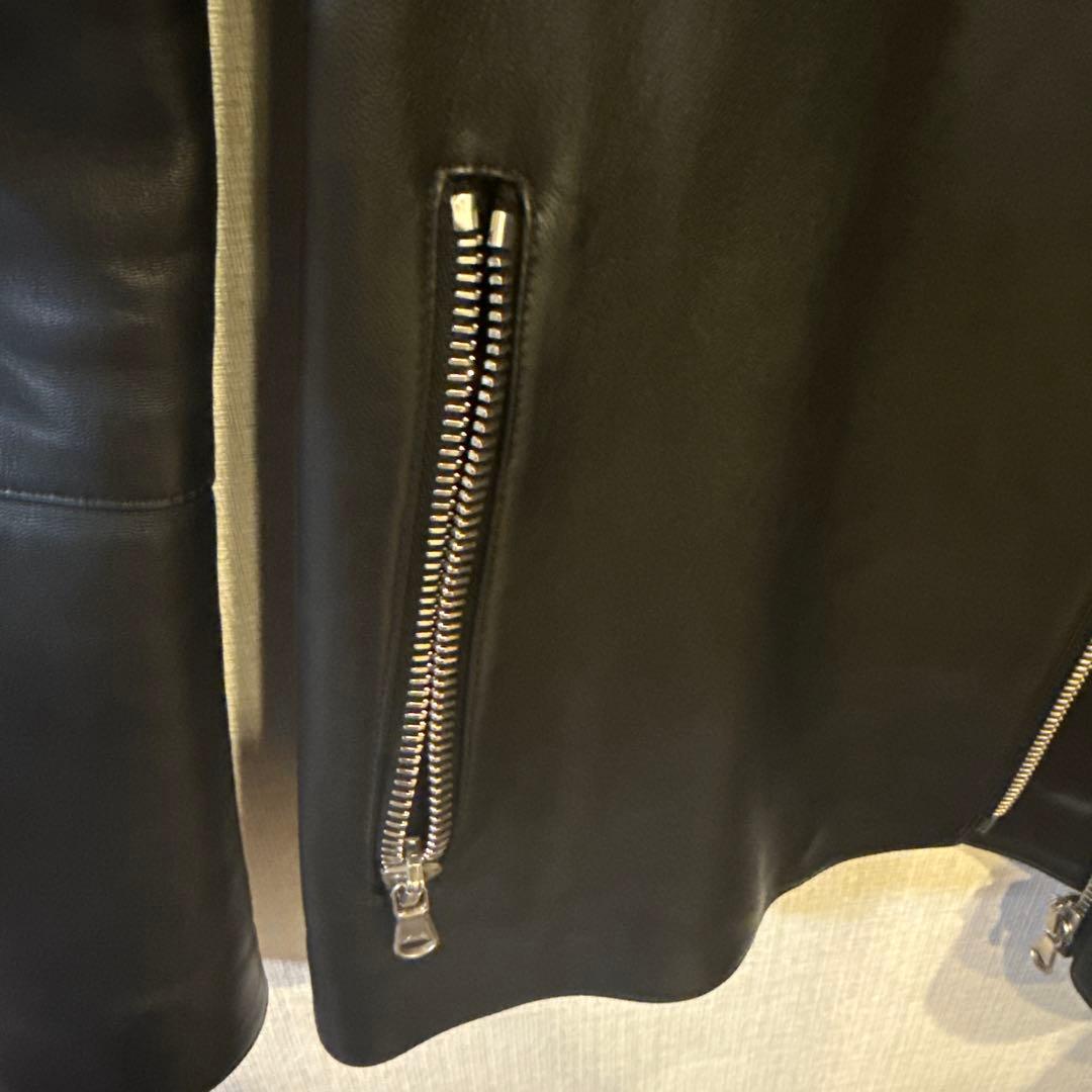 TOMORROWLAND DENIM ブラックレザーライダースジャケット