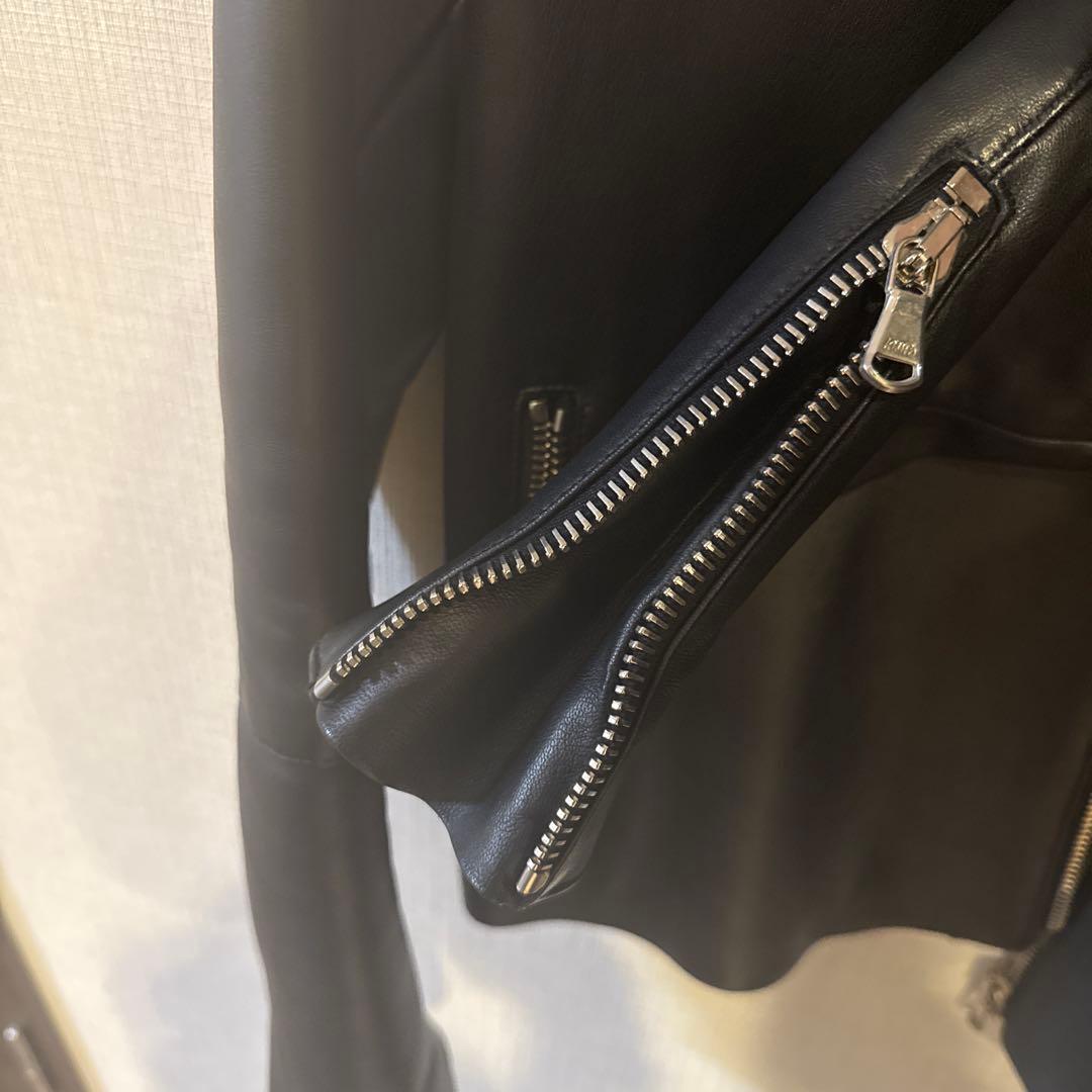 TOMORROWLAND DENIM ブラックレザーライダースジャケット