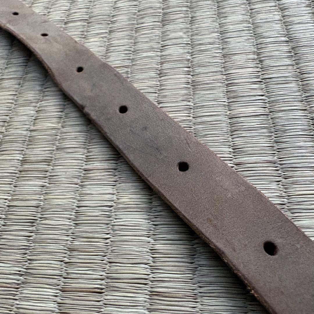 【美品】iolom Copper Narrow Long Belt Oliva