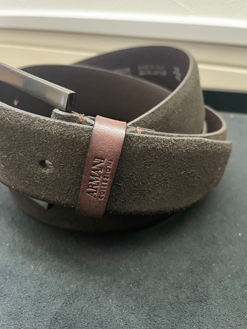 ARMANI アルマーニ ベルト 新品　送料無料　タグ付き　カジュアル　シンプル