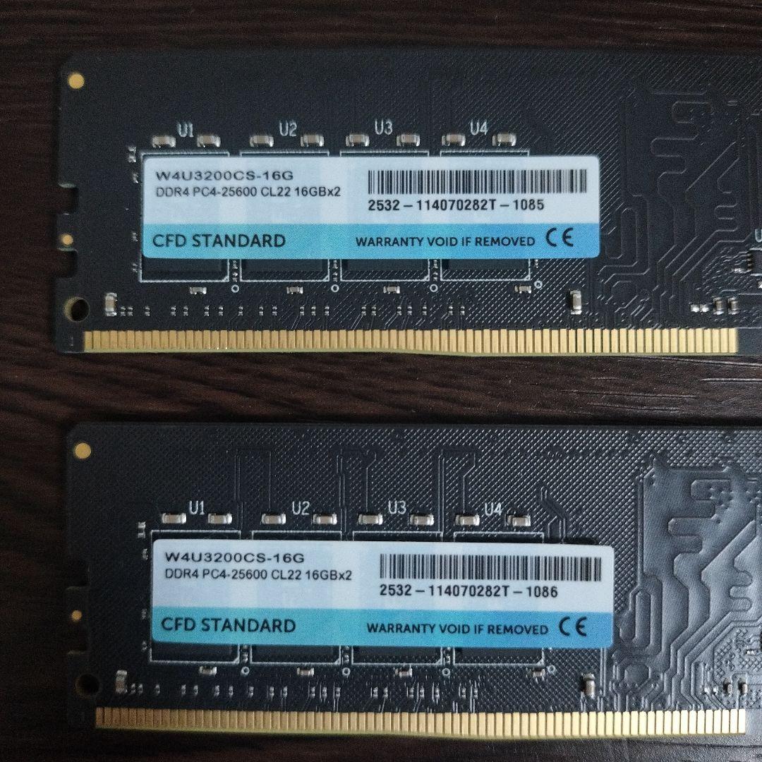 CFD STANDARD DDR4 16GBx2 メモリ
