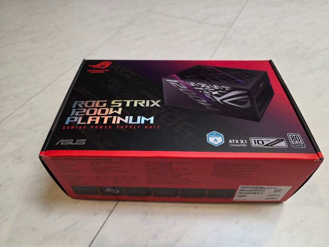 ROG STRIX 1200W Platinum ATX 3.1　美品