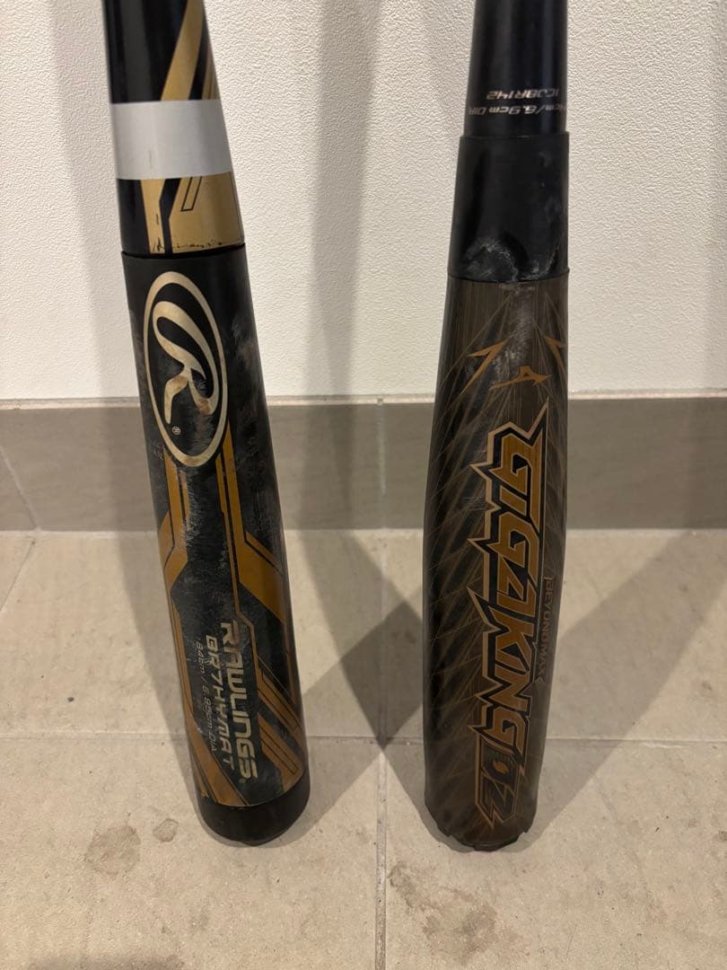 Rawlings バット & Mizuno ギガキング02 バット2本セット