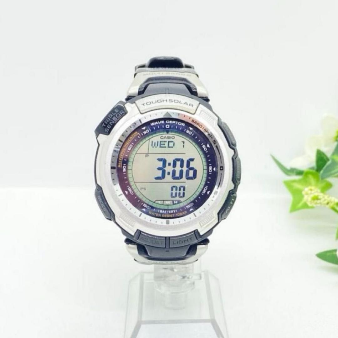 稼働　CASIO プロトレック　PRW-1300J デジタル　ソーラー