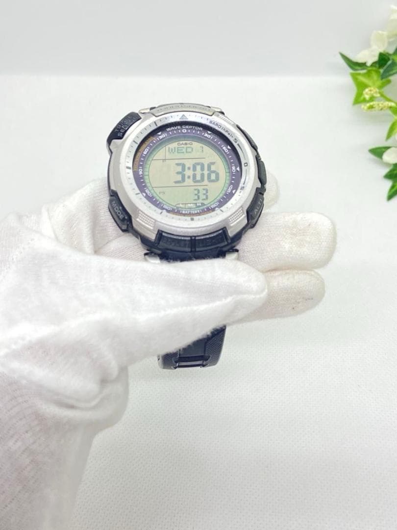 稼働　CASIO プロトレック　PRW-1300J デジタル　ソーラー